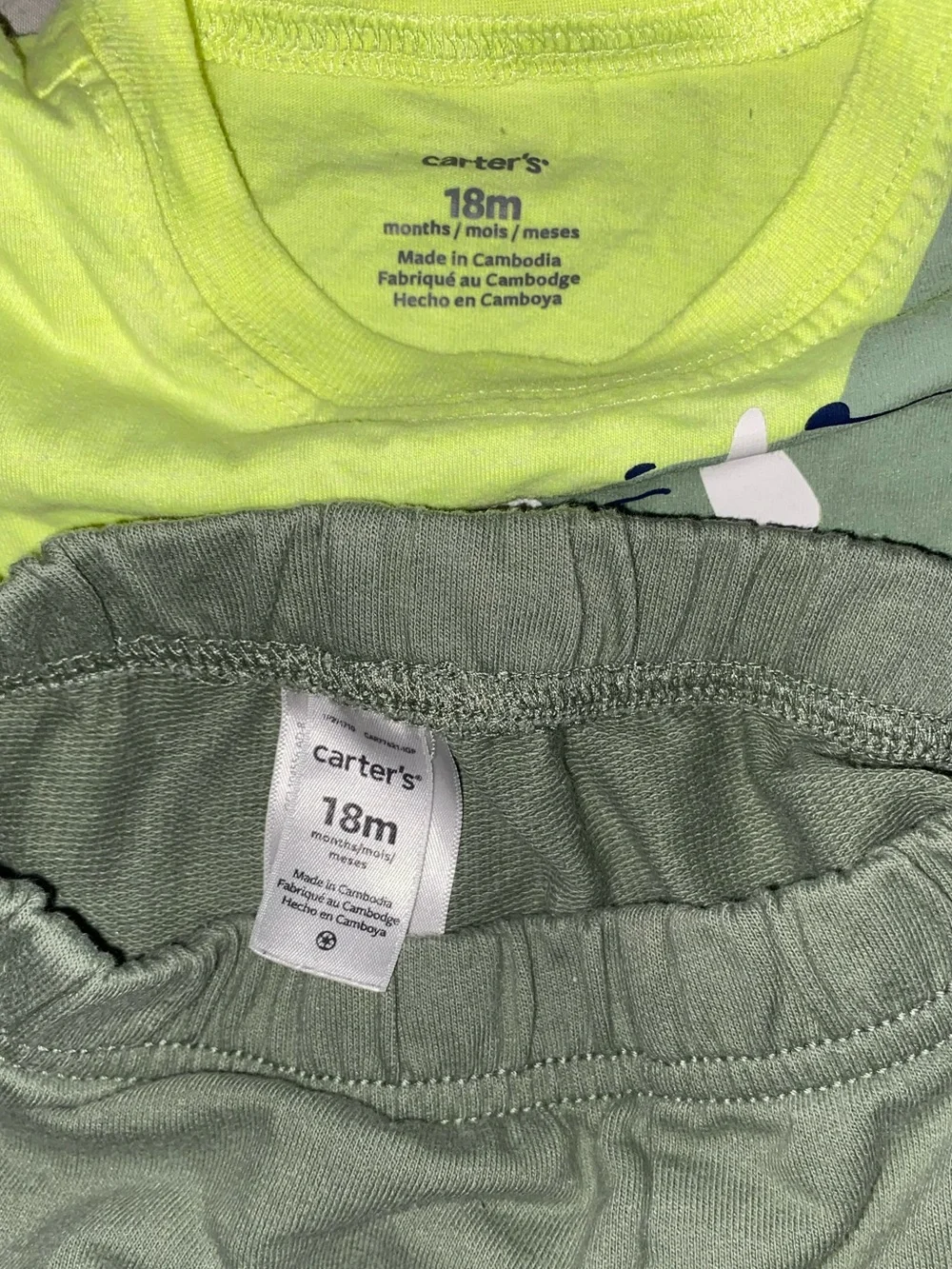 Carters 2 Pc Dino Set
